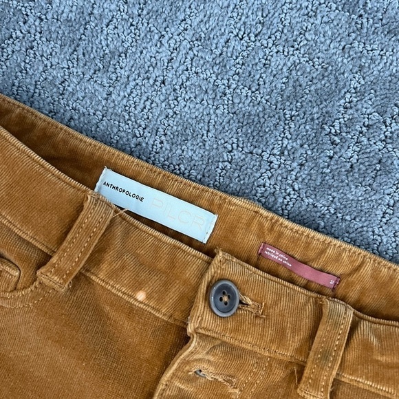 Pilcro And The Letterpress Tan High Rise Skinny Corduroy Pants - Picture 3 of 5